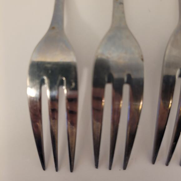 Northland Stainless Flatware Set Of 6 Forks 3-Prong Satin Korea Pre-Owned - Picture 6 of 14